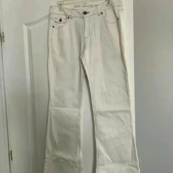 Denim - 🔥2/20$🔥Flare white jeans. Back  to school